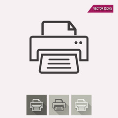 Printer - vector icon.