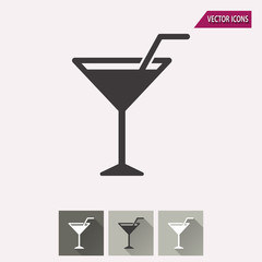 Cocktail - vector icon.
