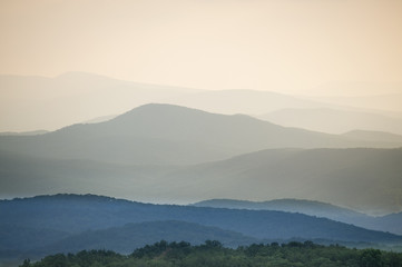 Fototapeta premium The blue mountains.