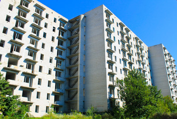 Abandoned multistory building in Ukraine