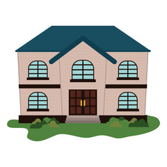 Fototapeta premium expensive looking family house icon image vector illustration design 