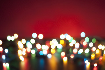Bokeh lights background. Abstract multicolored blur light. 