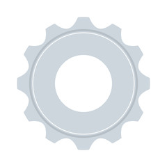 single gear icon image vector illustration design 