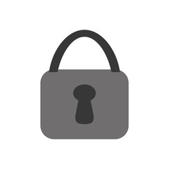 safety lock icon image vector illustration design 