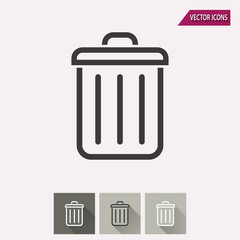 Bin - vector icon.