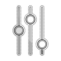 settings regulators icon image vector illustration design 