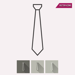 Necktie - vector icon.