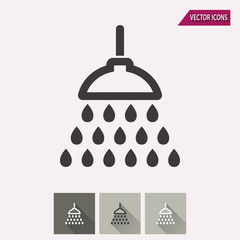 Shower - vector icon.