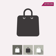 Shopping bag - vector icon.