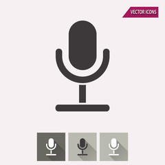 Microphone - vector icon.