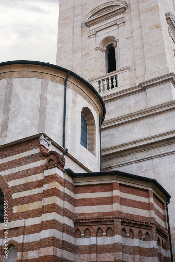 Wall mural towers of verona cathedral