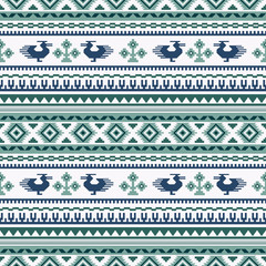 Ethnic seamless patterns, background in folk style. Ukrainian ornament
