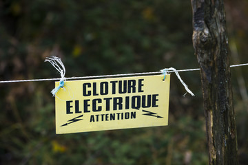 panneau clôture électrique,