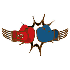 boxing gloves icon image vector illustration design 