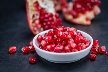 Slate slab with Pomegranate