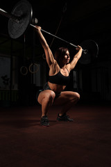 Woman lifting weight