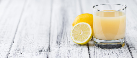 Lemon Juice (selective focus)