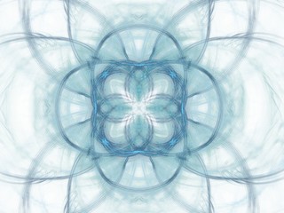 Naklejka premium Abstract fractal with a blue pattern
