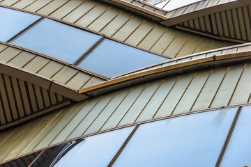 detail shot of skyscrapers in city of China. © fanjianhua