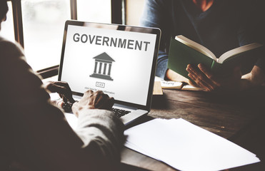 Government Administration Pillar Graphic Concept