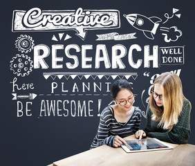Fototapeta premium Research Results Report Facts Exploration Discovery Concept