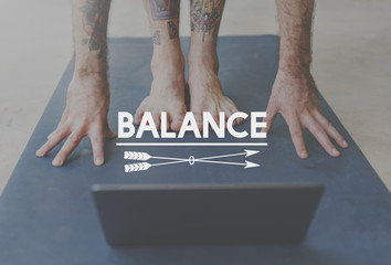 Balance Stable Steady Healthcare Wellbeing Wellness Concept