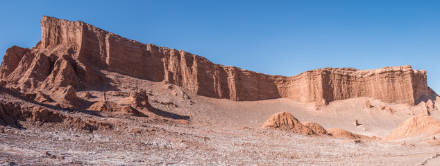 The amphitheater in Moon Valle near San Pedro de Atacama, Chile