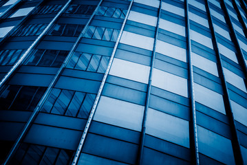 detail shot of skyscrapers in city of China.