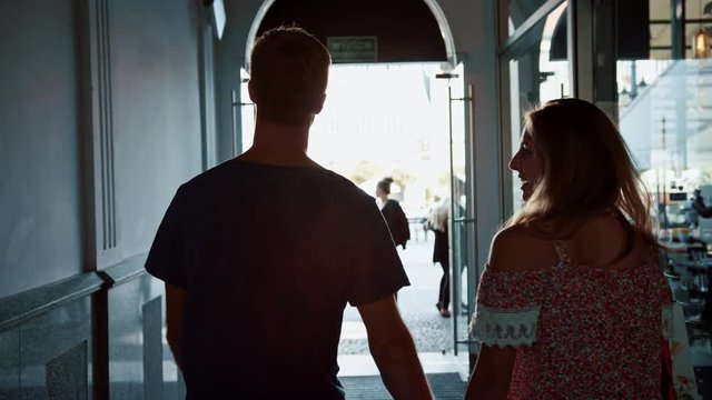 Cute, young couple enjoying the summer time