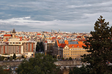 Czech Republic. Prague. Panoramic views. Prague in the evening. 14 June 2016.