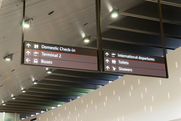Flights information chck in and departure board . Perth Airport is a domestic and international airport serving Perth, the capital and largest city of Western Australia.