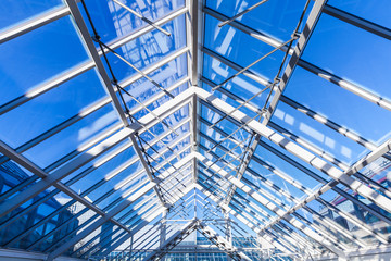 Fototapeta premium High-tech architecture, glass roof