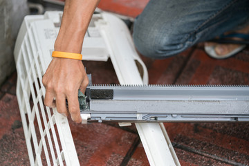 air conditioner part cleaning
