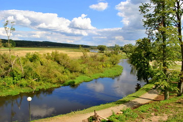 Podlaski krajobraz z rzeką Supral