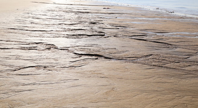 beach sand water mark