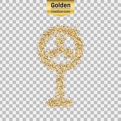 Gold glitter vector object
