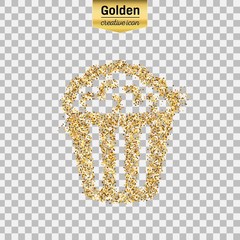 Gold glitter vector object