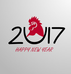 Obraz premium 2017 Happy New Year greeting card