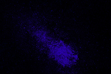 Abstract design of blue dust cloud. Particles explosion screen s