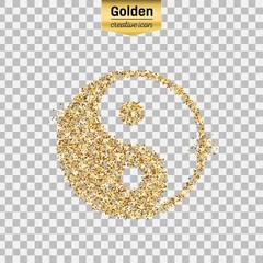 Gold glitter vector object