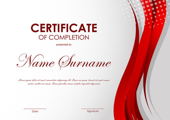 Certificate of completion template