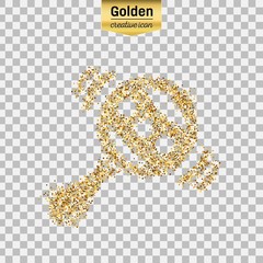Gold glitter vector object