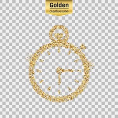 Gold glitter vector object