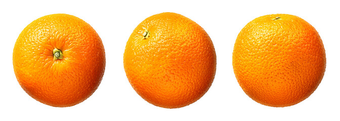 Fresh orange fruit isolated on white background - Powered by Adobe