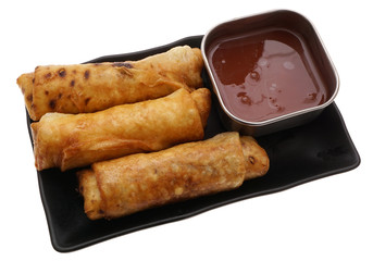 Chinese food. Vegetable spring rolls