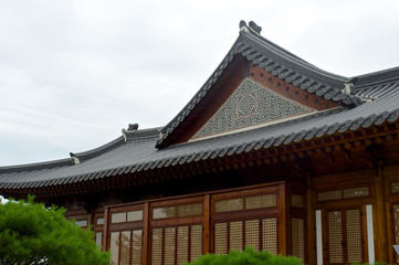 Traditional Korean house in summer, South Korea