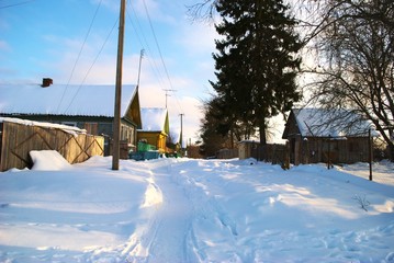 Fototapeta premium Winter willage