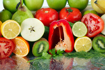 Assorted fruits and vegetables