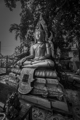 Buddha Ratchaburi (black and white).