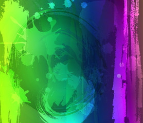 Abstract colorful grunge background. Vector